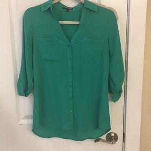 Green blouse